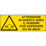 [17132K] 17132K - Cartello pericolo attenzione in questa zona....