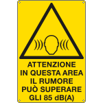 [17132X] 17132X - Cartello pericolo attenzione in questa zona....