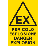 [17155X] 17155X - Cartello pericolo esplosione danger