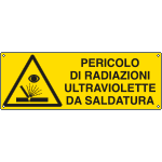 [1770K] 1770K - Cartello pericolo radiaz.ultrav .da saldatura