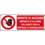 [18079KS] 18079KS - Etichetta adesiva divieto Divieto di accesso impianto