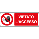 [1807KS] 1807KS - Etichetta adesiva vietato l'accesso
