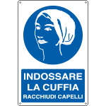 [1925X] 1925X - Cartello indossare la cuffia