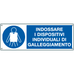 [19800K] 19800K - Cartello obbligo indossare dispositivi individuali di galleggiamento