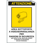 [22168S] 22168S - etichetta per vetri area videosorvegliata