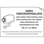 [22178S] 22178S - etichetta per vetri area videosorvegliata