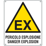 [417501X] 417501X - Cartello pericolo esplosione Danger Explosion