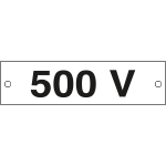 [49111B] 49111B - Cartello alluminio 500 VOLT