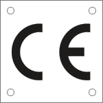 [49500N] 49500N - Cartello alluminio simbolo CE