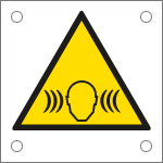 [49632N] 49632N - Cartello alluminio pericolo rumore