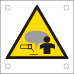 [49657M] 49657M - Cartello pericolo emissione fumi da saldature