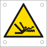 [49688M] 49688M - Cartello alluminio pericolo coclea