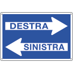 [5508S] 5508S - Etichetta adesiva frecce DESTRA SINISTRA