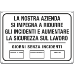 [5642J] 5642J - Obiettivo sicurezza : giorni senza incidenti con spazio scrivibile