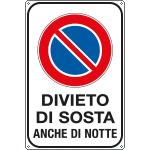 [56610Y] 56610Y - Cartello Sosta vietata anche di notte