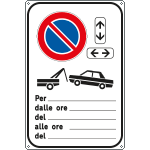 [5671Y] 5671Y - Cartello divieto di sosta con rimozione per numero di giorni