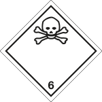 [6442D] 6442D - Cartello trasporto merci solo simbolo TOSSICO (6)