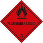 [6444D] 6444D - Cartello trasporto merci FLAMMABLE LIQUID (3)