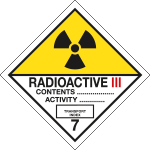 [6461D] 6461D - Cartello trasporto merci RADIOACTIVE III (7)