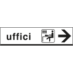[6807D] 6807D - Cartello alluminio UFFICI destra