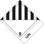 [8209L] 8209L - etichetta 100x120 MISCELLANEOUS DANGEROUS UN..