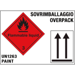 [8217N] 8217N - Etichetta adesiva Sovrimballaggio overpack
