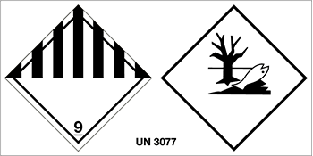 [8230P] 8230P - etichetta 300x150 multisimbolo UN3077