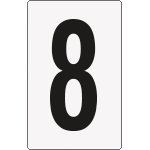 [8908BN] 8908BN - Cartello numero 8 per contrassegnare