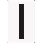 [8919BN] 8919BN - Cartello lettera I per contrassegnare