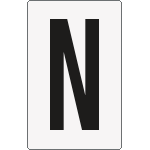 [8922BN] 8922BN - Cartello lettera N per contrassegnare