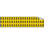 [901R] 901R - Foglio n.60 etichette adesive G/N lettera R