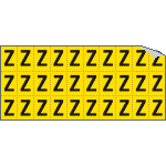 [903Z] 903Z - Foglio n.30 etichette adesive G/N lettera Z
