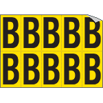 [906B] 906B - Foglio n.10 etichette adesive G/N lettera B