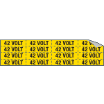 [9102C] 9102C - Foglio n.16 etichette adesive 42 VOLT