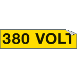 [9109A] 9109A - Foglio n. 1 etichette adesive 380 VOLT