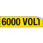 [9113A] 9113A - Foglio n. 1 etichette adesive 6000 VOLT