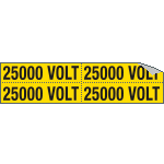 [9117B] 9117B - Foglio n. 4 etichette adesive 25000 VOLT