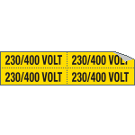 [9146B] 9146B - Foglio n. 4 etichette adesive 230/400 VOLT