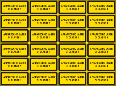 [91660B] 91660B - Foglio n.24 etichette adesive apparecchio laser