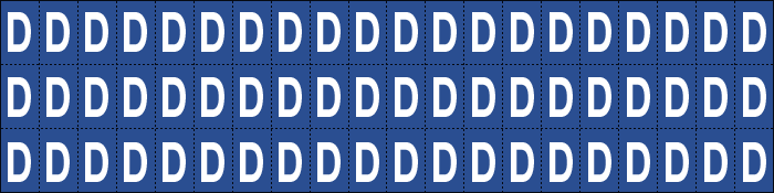 [920D] 920D - Foglio n.60 etichette adesive B/B lettera D