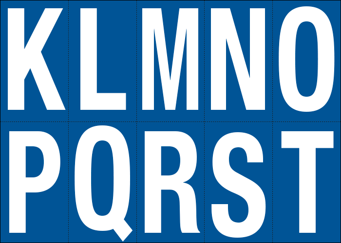 [925KT] 925KT - Foglio n.10 etichette adesive B/B lett.da K a T