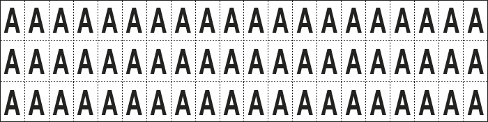 [930A] 930A - foglio n.60 etic.aut. B/N lettera A