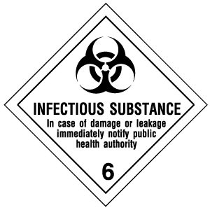 [9463C] 9463C - Etichetta adesiva INFECTIOUS SUBSTANCE (6)