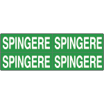 [9604BG] 9604BG - Foglio n. 4 etichette adesive fondo verde SPINGERE