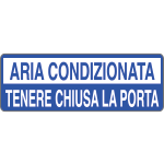 [9608AB] 9608AB - Foglio n. 1 etichette adesive fondo blu ARIA COND