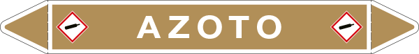 [99A017C] 99A017C - Foglio da 5 etichette autoadesive con frecce e simboli per AZOTO
