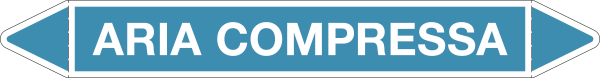 [99A241C] 99A241C - Etichetta singola autoadesiva con frecce per ARIA COMPRESSA