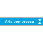 [99A241NAD] 99A241NAD - foglio da 5 etichette fndo azzurro ARIA COMPRESSA" freccia destra