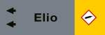 [99A752NBS] 99A752NBS - foglio da 5 etichette fondo grigio"ELIO"sinistra