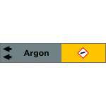 [99A881NAS] 99A881NAS - foglio da 5 etichette fondo grigio" ARGON" freccia sinistra